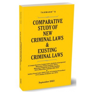 Taxmann's Comparative Study of New Criminal Laws & Existing Criminal Laws